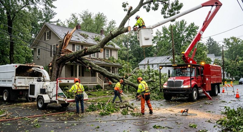 Fallen Tree Removal in Bucks County, PA