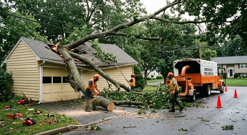 Fallen Tree Removal in Bucks County, PA